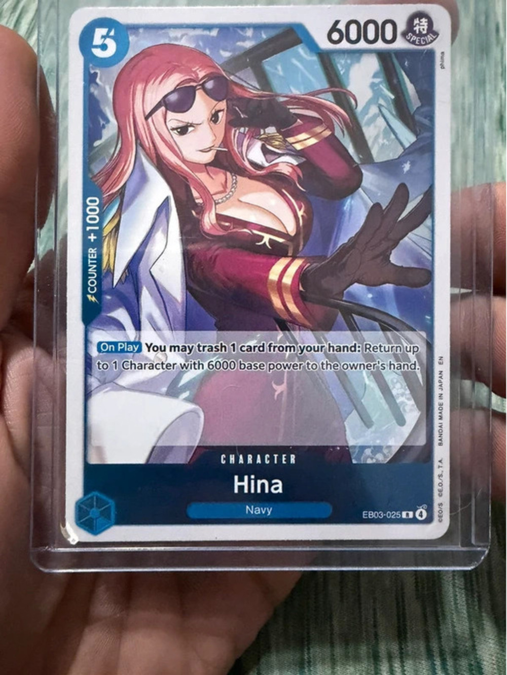Hina One Piece TCG EB03-025 Holofoil Card